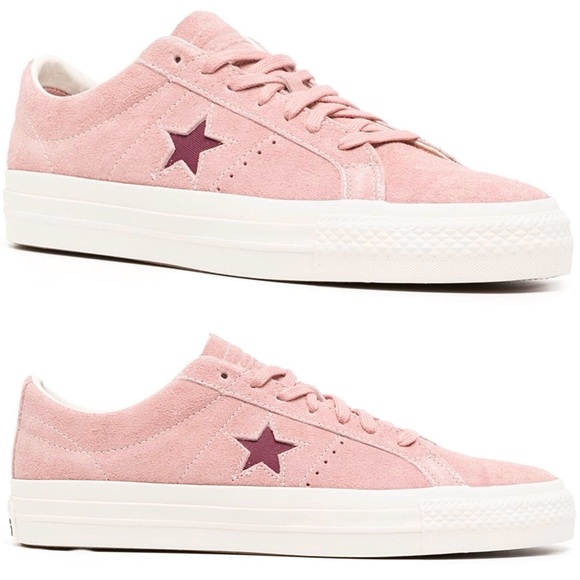 Converse Shoes - NWT Converse One Star Pro OX Shoes Cherry Vision Canyon Dusk Pink Suede Leather